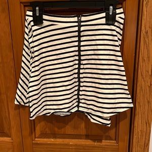 Striped skater skirt